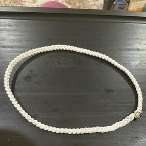 EUC Henri Bendel White Braided Headband
